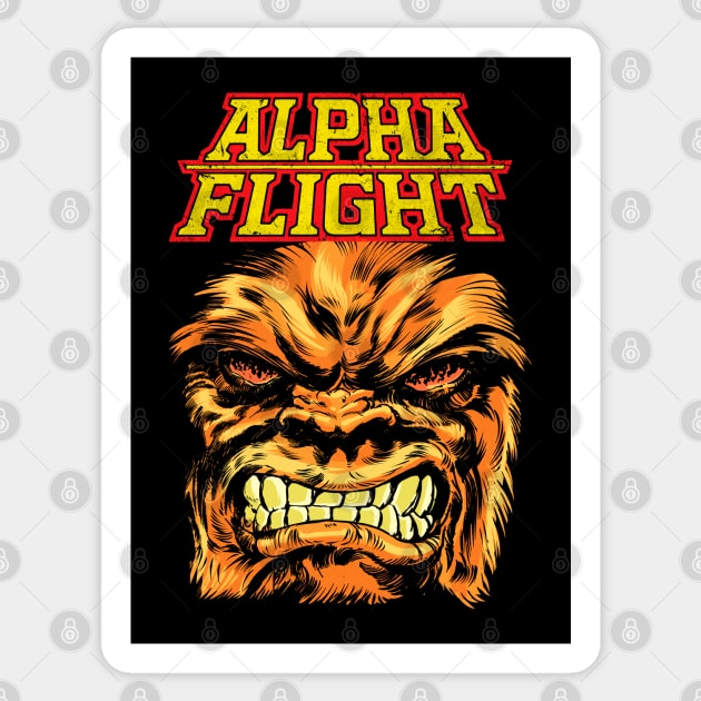 Alpha flight Sasquatch Sticker by OniSide